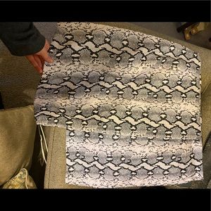 Snake Print Skirt
